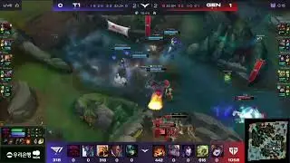 LCK GEN Ruler Pentakill Zeri (T1 vs GEN)