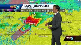 Tornado Warning issued in parts of Central Iowa