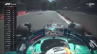 Sebastian Vettel Spin Turn Recovery After Lapping Ocon at AzerbaijanGP