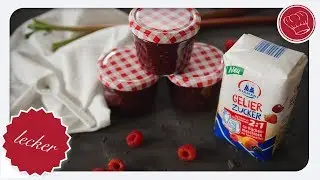 Himbeer-Rhabarber Marmelade mit Diamant Gelierzucker für Küchenmaschinen | elegant-kochen.de