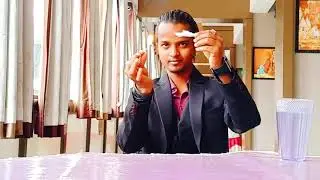 Flash  paper fire to silk   by magician saroj