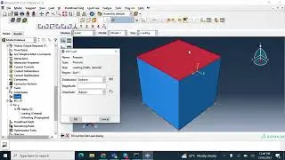 Simple elastic loading-unloading simulation in ABAQUS