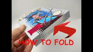 How to fold NES OR GAME BOY game box