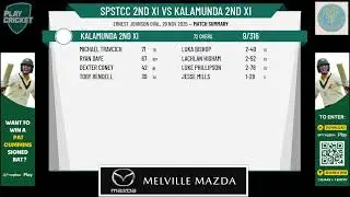 SPSTCC 2nd XI v Kalamunda 2nd XI