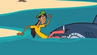 [CLIP] Total Drama Island 2023 - Shark BITES Zee&rsquo;s LEG!