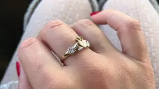 Claddagh vintage promise ring
