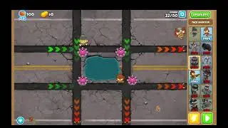 Playing Btd6 blackbordering with ZOM-B-GONE