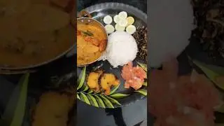 Special fish lunch Thali &hearts;️ SRADHAS KICHEN COOKING CHANNEL Simple and tasty indian food recipe 😋👍
