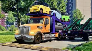 Trucks vs Speed Bumps #189 | BeamNG Drive | Truck &Too