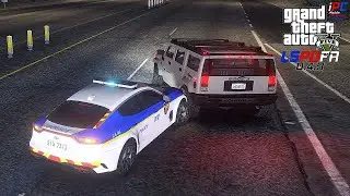 한국의 고성능 스팅어 VS 육중한 덩치 허머 - GTA V LSPDFR 0.4.9: 경찰모드 시즌 IV #5