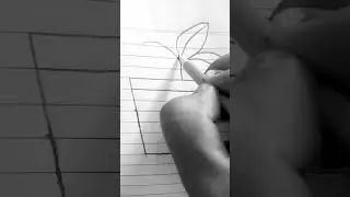 easy flower pot drawing for begginer 🌺🌺🌺🌺 short video sukh drawing art