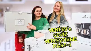 Yeni Ev Çeyiz Yerleştirme | Evlenecekler Özellikle İzlesin 😍| Vlog Part 1 ❤️