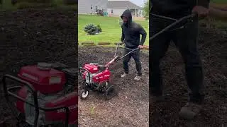 Tilling ground before sod install #foryourpage #professional #landscape #columbusohio #lawn #sod