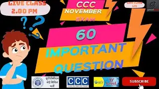 CCC NOVEMBER EXAM 2022 CCC TOP QUESTION-ANSWER-CCC NOVEMBER ADMID CARD DOWNLOAD  GMINDTECH