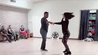 Fun Salsa on 1 Intermediate Swivels & Turns Bridgette Maria & Eric