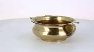 ShalinIndia:Traditional Brass Vessel Bowl Urli Religious Gifts Idea Indian Hinduism