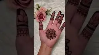 Simple mandala mehandi design palm ✨ subscribe for more 💖#youtubeshorts #henna#capcutedit #trending