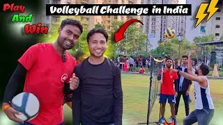 3 points Volleyball Challenge = You Win 100000 Rs 😨