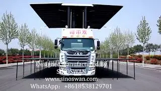 SINOSWAN SS90 Mobile Stage Truck With Hydraulic Remote Control for sale