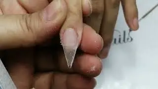 COMO HACER UÑAS ACRÍLICAS CON PUNTA STILETTO FACIL Y RÁPIDO