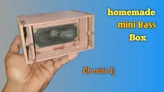 How To Make Mini Bass Box/Homemade Speaker Box
