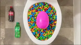 Will it Flush? Plastic Balls, Surprise Eggs, M&Ms, Skittles, Candy, Balloons, Coca Cola, Fanta
