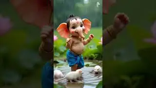 Fun dance & bappa #ganesh#ganpati #bappa#cute#rat#funny#love#trend #marathi#youtubeshorts#rain#fun