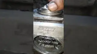 Cara menyesuaikan coakan klep di piston,supaya aman benturan #racing #yamaha #brt