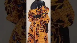 2-Piece Ankara Set: High Slit Skirt