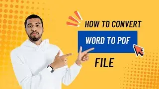 How to convert word to pdf