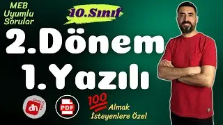 10.SINIF 2.DÖNEM 1.YAZILI SORULARI (Ortak Sınav Soruları) 💯 (10 Edebiyat Sınava Hazırlık Çalışması)
