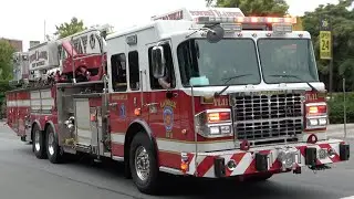 New Rochelle FD Engine 23 (Spare), Ladder 13, & Tower Ladder 11 Responding