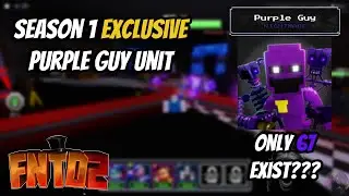 PURPLE GUY &mdash; СИЛЬНЕЙШИЙ ЮНИТ в Five Nights TD 2?! (Эксклюзив 1-го сезона) #fnaftd2 #fnaf #roblox