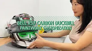 BELL RS7 CARBON DUCKBILL | ASMR | Moomin! | Metallic Paints | Helmet Paintwork Process [ENG SUB]