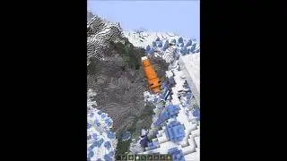 Fox jump into the abyss #shorts #minecraft