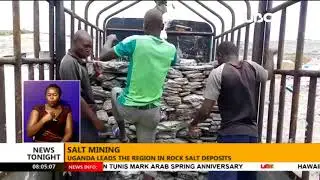 Salt mining: Uganda leads the region in rock salt deposits.
