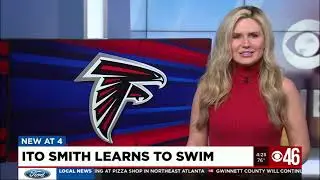 Former Falcons RB Ito Smith Learns How to Swim