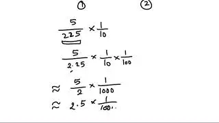 How to divide small numbers in numerator by big numbers in denominator