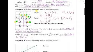 V - Set Notation
