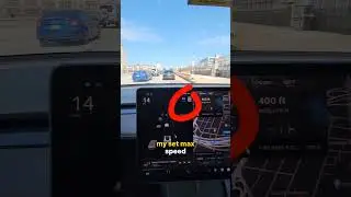 POV: Tesla Traffic Aware Cruise Control - Model Y #tesla #driving #car #elonmusk #automobile