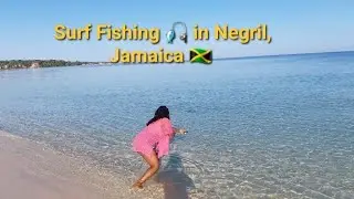 Epic Surf Fishing 🎣 In Negril Jamaica 🇯🇲 l Travelling Light-Sidonnie
