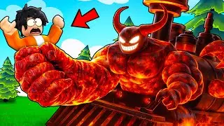 I Killed The DEMON DEATH TRAIN in ROBLOX !!!