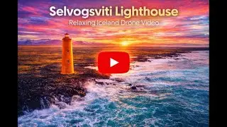 Iceland&rsquo;s Remote Selvogsviti Lighthouse | Stunning Aerial Drone Views | 4k