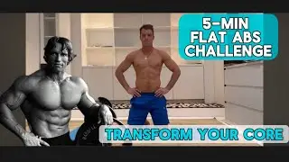 5-Min Flat Abs Challenge - Transform Your Core with this Quick Home Workout!