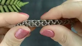 How to do Inverted Round Weave Chain Maille Tutorial / Браслет в технике кольчужное плетение #diy
