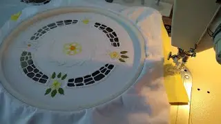 Bordado Máquina Doméstica com Pé de Quilt. Home Machine Embroidery