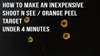 DIY Shoot n See or Orange Peel Paper Target