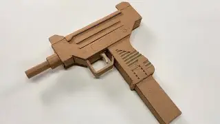 COMO FAZER UMA MINI UZI DE PAPELÃO QUE DISPARA