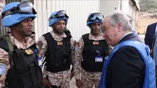 UN Secretary-General Ant&oacute;nio Guterres visited the United Nations Interim Force in Lebanon