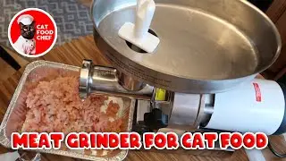 Weston Butcher Series #12 Meat Grinder Unboxing, Review, and Cat Taste Test - Raw Cat Food